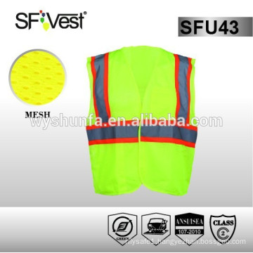 ANSI/ISEA107 Standard For road worker security reflective safety hi vis vest pockets